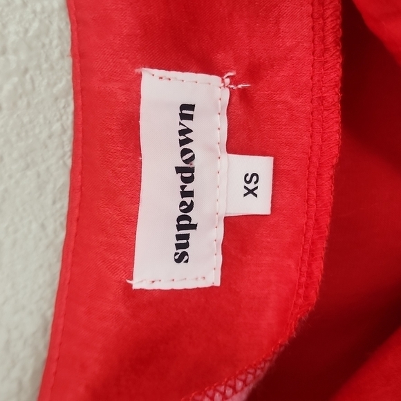 Superdown from Revolve Andrea Red Tie Strap Bodysuit - Picture 6 of 10